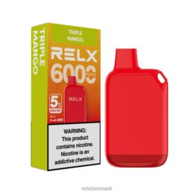 RELX Crush Pocket 6000 5% høj nic | 68DB4170 RELX Danmark tredobbelt mango