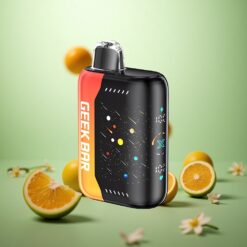 Appelsin Drage GEEK BAR Pulse X 42K Puffs Meteor Udgave med 3D buet skærm og Justerbar Luftgennemstrømning