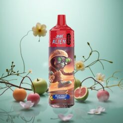 Blå Hindbær-Kirsebær JNR Alien 10000 Puffs Type-C Hurtigopladning