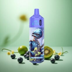 Blåbær Kiwi JNR Alien 10000 Puffs med 850mAh Batteri og Type-C Hurtigopladning