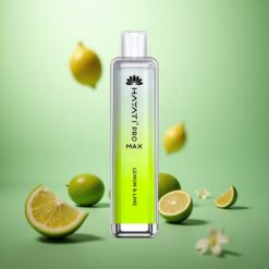 Citron & Lime Hayati Pro Max 4000 Puds Genanvendelig Vape med 1400mAh batteri og LED-lys