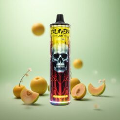Fersken Mango JNR Calavera 11000 Puffs Bærbar Vape med 21ml E-Væske Kapacitet og Type-C Opladningsport
