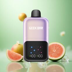 Fersken Mango Vandmelon Is GEEK BAR 2GO To Serie 50000 Puffs Opladelig med Interaktivt Stor Skærm