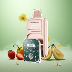 Jordbær Banan JNR Vape Watch 30000 Puffs 19mL Dual Mesh Coil