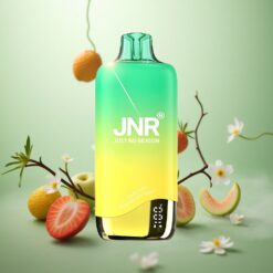 Jordbær-Ferskenmynte JNR Rainbow 10500 Puffs 18ml Tank