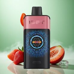 Jordbær Granatæble Is IGET ONE 12000 Puffs Bærbar Vape med Stor Buet Farveskærm og 2700 mAh Batteri
