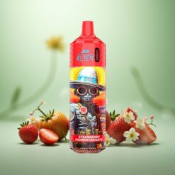 Jordbær Granatæble JNR Alien 10000 Puffs Type-C Hurtigopladning