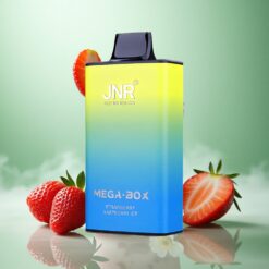 Jordbær Hindbær Is JNR Mega Box 25000 Puffs 30ml E-væske Kapacitet