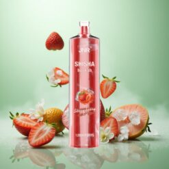 Jordbær Is JNR Shisha Hookah 12000 Puffs 24ml Type-C Hurtigopladning