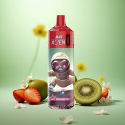 Jordbær Kiwi JNR Alien 10000 Puffs Hurtigopladning Type-C
