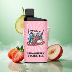 Jordbær-Litchi Is IGET Bar 3500 Puffs med op til 3500 Puffs