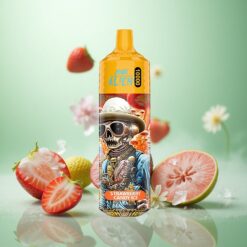 Jordbær Slik Is JNR Alien 10000 Puffs med 850mAh Batteri og Type-C Hurtigopladning