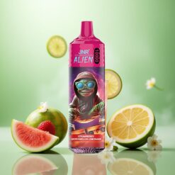 Jordbær Vandmelon Lemonade JNR Alien 10000 Puffs med Type-C Hurtigopladning og 20ml E-væske