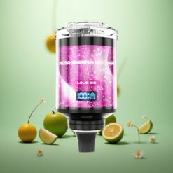 Jordbær eller Blå Kombination JNR Mega Shisha Hookah 100K Skrivebordskompatibilitet Kærlighed 66