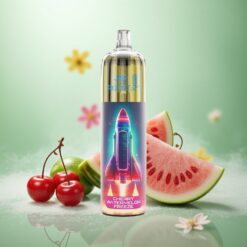 Kirsebær Vandmelon Frost JNR Rocket-X 12400 Puffs Justerbar Luftstrøm