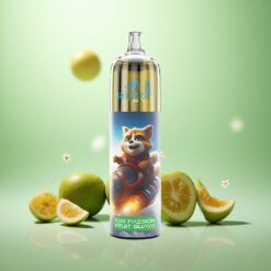Kiwi Passion Guava JNR Rocket-X 12400 Puffs Justerbar Luftgennemstrømning Type-C Hurtigopladning