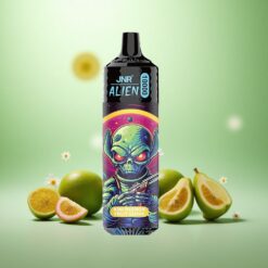 Kiwi passionsfrugt guava JNR Alien 10000 Puffs med 850mAh batteri og Type-C Hurtigopladning