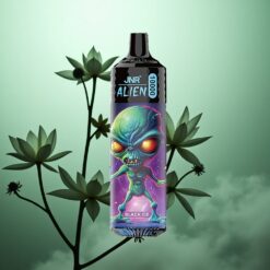 Sort Is JNR Alien 10000 Puffs 850mAh Type-C Hurtigopladning