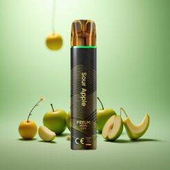 Sur Æble JNR Black&Golden 600+200 Puffs Engangs Vape TPD-certificeret 550mAh